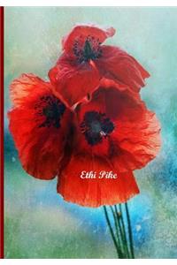 Ethi Pike - Red Poppy Notebook / Extended Lines / Soft Matte Cover