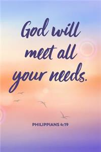 God Will Meet All Your Needs - Philippians 4