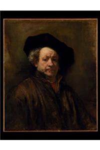 100 Page Unruled Blank Notebook - Self-Portrait - Rembrandt Van Rijn - 1660