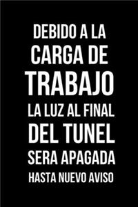 Debido A La Carga de Trabajo La Luz Al Final Del Tunel Será Apagada Hasta Nuevo Aviso