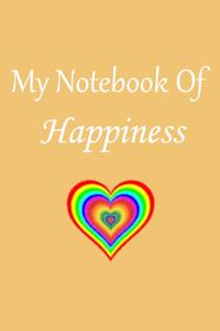 My notebook of happiness, Vintage-Rainbow pride Composition Notebook