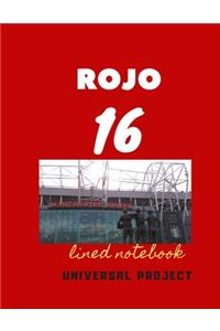 16 ROJO lined notebook