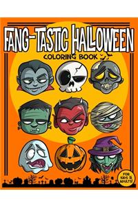 Fang-Tastic Halloween Coloring Book