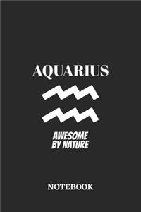 Aquarius Awesome by Nature Notebook