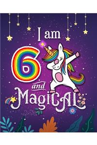 Unicorn Journal I am 6 and Magical