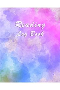 Reading Log Book for Book Lovers: Logbook Journal Tracker for 100 Books - To write down Reviews, Impressions and many other importants info - Fashion and Elegant Colorful Watercolor 