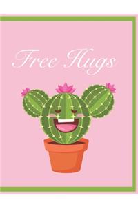 FREE HUGS Cactus Journal