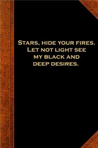 2020 Weekly Planner Shakespeare Quote Stars Fires Deep Desires 134 Pages