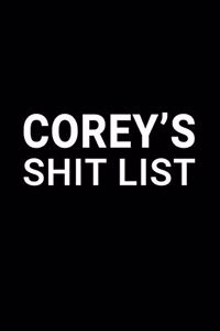 Corey's Shit List