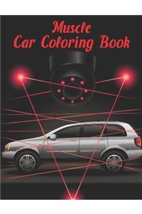 Muscle Car Coloring Book