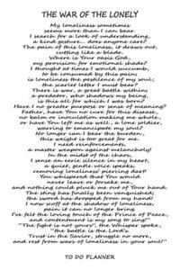 The War Of The Lonely