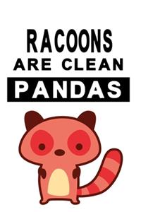 Notizbuch Racoons are clean Pandas Version 3