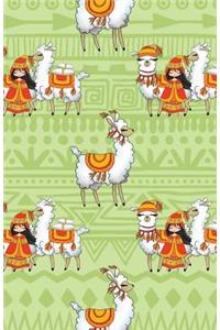 Bullet Journaling Notebook Tribal Alpaca Llamas