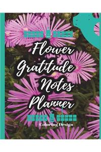 Flower Gratitude Notes Planner