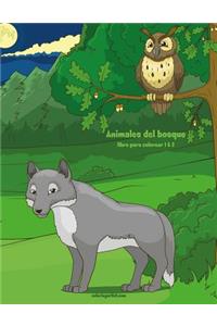Animales del bosque libro para colorear 1 & 2
