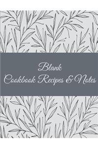 Blank Cookbook Recipes & Notes