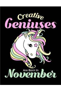 Creative Geniuses Are Born In November