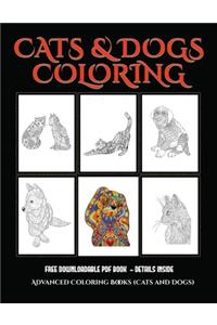 Advanced Coloring Books (Cats and Dogs)