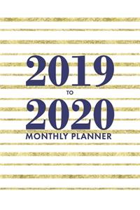 2019-2020 Monthly Planner