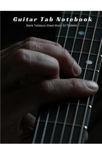 Guitar Tab Notebook Blank Tablature Sheet Music for Guitarist