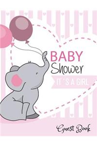 Baby Shower It's a Girl Guest Book