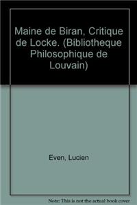 Maine de Biran, Critique de Locke