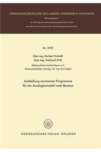Aufstellung normierter Programme für ein Analogiemodell nach Beuken