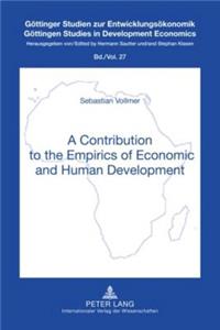 Contribution to the Empirics of Economic and Human Development