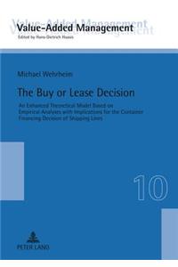 The Buy or Lease Decision