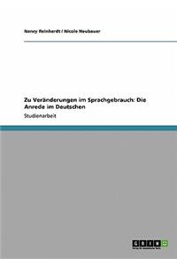 Zu Veränderungen im Sprachgebrauch