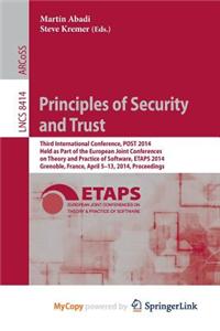 Principles of Security and Trust