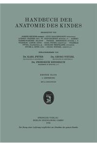 Handbuch Der Anatomie Des Kindes