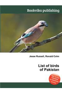 List of Birds of Pakistan