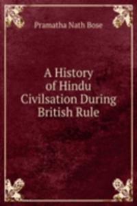 History of Hindu Civilsation During British Rule