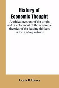 History of economic thought