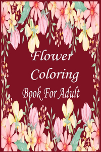 Flower Coloring Book for Adult