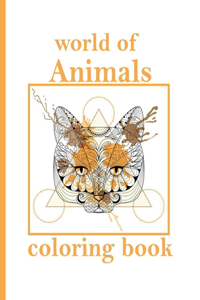 world of Animals coloring book