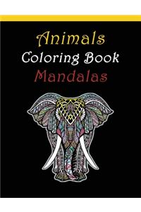 Animals Coloring Book Mandalas