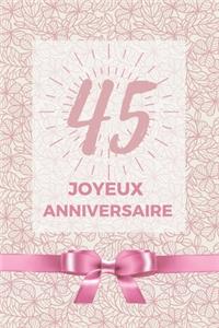 45 ans joyeux anniversaire