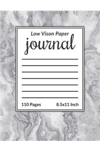 Low Vision Paper Journal