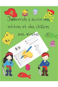 J'apprends à écrire des lettres et des chiffres avec pirates