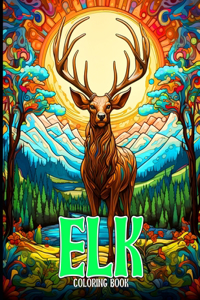 Elk Coloring Book