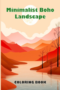 Minimalist Boho Landscape Coloring Book