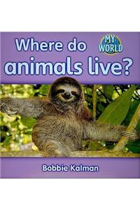 Where do animals live?