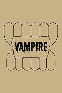 Vampire: Blank Paper Sketch Book - Artist Sketch Pad Journal for Sketching, Doodling, Drawing, Painting or Writing