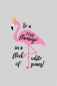 Be a pink flamingo in a flock of white swans!