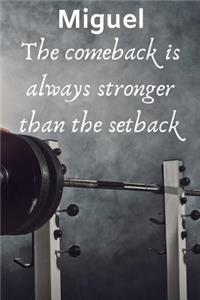 Miguel The Comeback Is Always Stronger Than The Setback