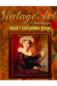 Adult Coloring Book-Vintage Art and Paintings