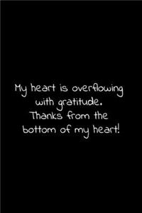 My heart is overflowing with gratitude. Thanks from the bottom of my heart!