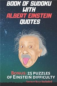Book of Sudoku with Albert Einstein quotes